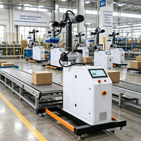 Bras robotique collaboratif à six axes intelligent et automatique pour palettisation, soudage, magnétisation, processus industriel avec écran.