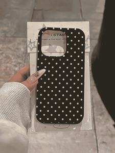 Funda Minimalista para Teléfono con Diseño de Puntos Blancos y Negros para iPhone 17 Air 12 13 Pro Max 14 15 16 Plus, Funda Protectora Antigolpes - Product Image 5