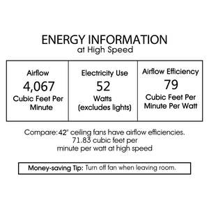 DB Silver Orchid Campbell Ventilateur de plafond LED de 49 pouces avec fonction chromée - Product Image 3