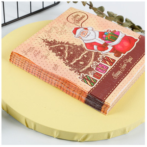 Serviettes de table en papier jetables personnalisables à 2 plis avec impression colorée - Product Image 1