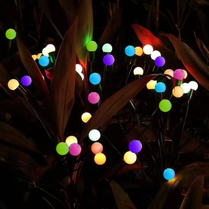 Nouvelles lampes solaires décoratives de jardin en acier inoxydable imperméables IP55 à 6 LED colorées, design moderne, multifonctionnelles, type luciole - Product Image 2