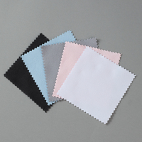 Tissu en microfibre suédé personnalisé en gros pour le nettoyage et le polissage des bijoux, disponible en argent sterling et en or