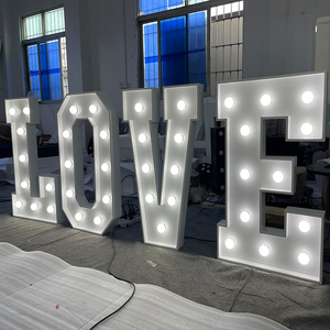 LED Electronic Signage Event Large 4 piedi 3 piedi Mr. Women Love Wedding Decoration soffitto illumina alfanumerico - Product Image 4