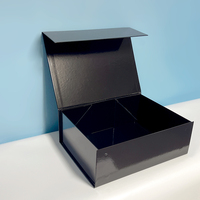 Boîte de papier d'emballage alimentaire OEM personnalisé rose noir laminage brillant Deluxe décoré Ramadan Dubai Date boîte-cadeau à fermeture magnétique