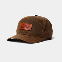 Personnalisez votre LOGO Richardson 937 Casquette de baseball Snap Back 7 Panneau Chapeau à bord incurvé en coton avec patch en cuir PVC Personnalisation complète