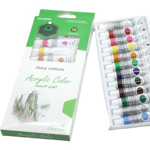 9 ml Gouache-Acryl-Ölfarben-Set, 12 Farben, Künstlerpigment, Aquarell-Set, handgemaltes Porträt-Skizzieren für Studenten - Product Image 5