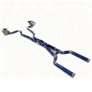 Mercedes-<span class=keywords><strong>AMG</strong></span> GT63 (X290) Échappement modifié de luxe en titane, section intermédiaire-arrière, soupape à commande intelligente, finition <span class=keywords><strong>bleu</strong></span> brûlé - Product Image 2