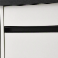 Armoire murale de laboratoire de chimie en acier avec plan de travail en résine phénolique noire, étagère à réactifs, pour laboratoire scolaire et atelier pédagogique