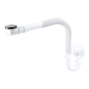 Sifone in Acciaio Inossidabile Durevole per Lavelli da Cucina per Disabili, Filtro da 40mm per Scarichi, Design Salvaspazio per Lavabo - Product Image 1