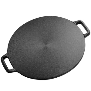 <span class=keywords><strong>Plaque</strong></span> <span class=keywords><strong>de</strong></span> <span class=keywords><strong>cuisson</strong></span> ronde en <span class=keywords><strong>fonte</strong></span> à deux anses, antiadhésive, <span class=keywords><strong>pour</strong></span> <span class=keywords><strong>barbecue</strong></span> et <span class=keywords><strong>cuisson</strong></span> hollandaise en plein air - Product Image 1