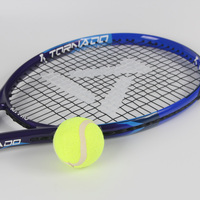 Raquette de tennis junior en fibre de carbone de couleur personnalisée, 27 pouces, haute qualité, 224g, 100 faces, motif de cordage 16x19