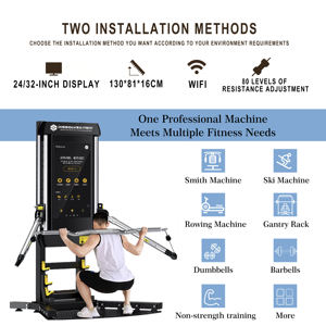 Magic Mirror Fitness Machine Système d'exercice interactif tout-en-un pour la salle de sport à domicile Smart Tonal Workouts - Product Image 2