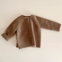 2021 Kinder-Oberteile im Ins-Stil Weiche Warme Raglan-Ärmel Baby Strickpullover Strickjacke Rundhals Kinder Weihnachten Mädchen Kinderpullover