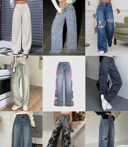 A basso prezzo all'ingrosso popolare <span class=keywords><strong>Slim</strong></span> a gamba larga comodo <span class=keywords><strong>Jeans</strong></span> da donna abbigliamento Casual leggero <span class=keywords><strong>Jeans</strong></span> da donna di vari stili - Product Image 6