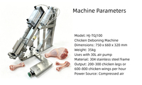 Machine automatique pneumatique pour désosser les pattes de poulet, équipement de séparation des os de volaille en acier inoxydable 304 pour poulet entier