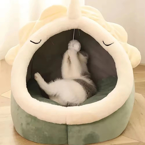 Comfortable Soft Semi-Enclosed <strong>Pet</strong> Tent <strong>Bed</strong> with Removable Washable Cover for Dogs &amp; Cats - Product Image 3