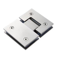 Charnière de porte de douche pivotante en acier inoxydable 304 moderne, robuste, pour porte en verre, fermeture douce, angle d'ouverture de 180 degrés