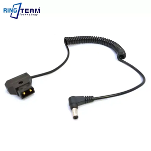 D-TAP tipo B maschio a corrente 5.5*2.5mm cavo a spirale dritto BMPCC alimentatore V-Mount D-tap a DC Anton B-type porta BMPCC 4K - Product Image 2