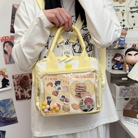 Sac messager anime, style universitaire japonais, sac à bandoulière transparent, sac à bandoulière mignon pour fille