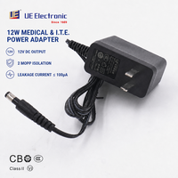 Module d'alimentation universel 10W 12W 12V 0.25A 0.9A AC/DC avec adaptateur secteur US EU UK pour système d'alarme et routeur