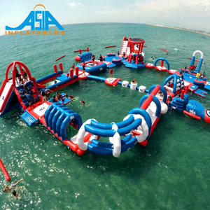Plus grand parc <span class=keywords><strong>aquatique</strong></span> flottant / <span class=keywords><strong>Parcours</strong></span> d'obstacles aquatiques gonflables pour location commerciale - Product Image 1