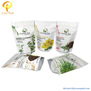Sachets debout sacs poudre emballage thé plastique alimentaire <span class=keywords><strong>grand</strong></span> emballage personnalisé peut personnalisé PE impression numérique fermeture éclair haut - Product Image 5