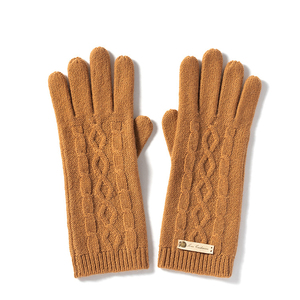 Manoplas de Lujo para Mujer, Color Caqui, Invierno, Sin Dedos, Ecológicas, <span class=keywords><strong>100</strong></span>% Lana Cachemira, Tejidas, Cálidas, Cómodas, de Alta Calidad - Product Image 2