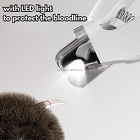 Herramientas Profesionales y Prácticas para el Cuidado de Mascotas, Cortaúñas y Lima Eléctrica para Perros y Gatos con Pantalla LCD y Protección de la Línea Sanguínea