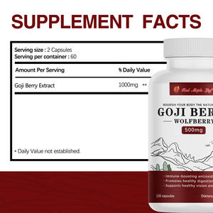 Cápsulas de <span class=keywords><strong>Gel</strong></span> Duro con Extracto de Bayas de Goji |   Apoyo Nutricional Deportivo |   Recuperación Post-Entrenamiento, Resistencia y Protección Ocular - Product Image 6