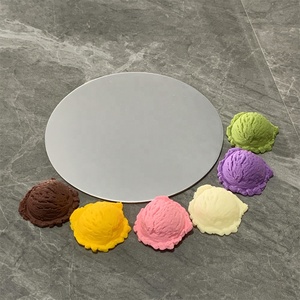 Modelo de Comida Falsa de PVC Plástico de 1.96 Pulgadas, Multicolor, con Bordes, para Helados, Conos de Waffle, Bolas de Helado y Accesorios DIY - Product Image 2