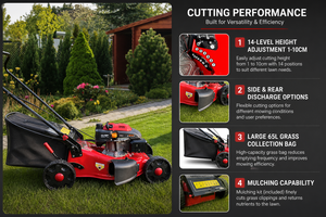 <b>Gasoline</b> Lawn Mower 4 Stroke 173cc Self Propelled Professional Grade CE EPA Certified Garden Grass Cutter - Product Image 2