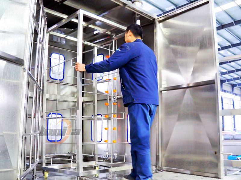 Industrial Bakery Rack Trolley Washer Baking Trolley Washing Machine ...