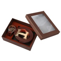Ensemble cadeau montre à quartz et portefeuille avec bracelet en cuir et boîte à bijoux, cadeaux promotionnels d'entreprise et cadeaux d'appréciation client