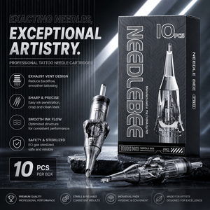 Caja de 20 unidades de <span class=keywords><strong>agujas</strong></span> desechables <span class=keywords><strong>para</strong></span> cartuchos de tatuaje de 0.35mm, tipos 1RL, 3RL, 5RL, 7RL, 9RL, 11RL, 14RL, Round Liner, 5RM, 7RM, 9RM, 7RS, RL, <span class=keywords><strong>RM</strong></span>, RS, M1 - Product Image 1