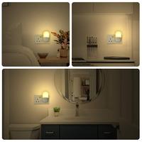 Veilleuse murale LED ZHILAI avec mini capteur de mouvement PIR, luminosité réglable et contrôle automatique pour chambre et salle de bain