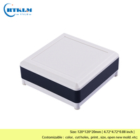 Boîtier d'amplificateur en aluminium Boîtier de projet électronique Boîtier de haut-parleur en aluminium Boîte de jonction Boîte en aluminium 120*120*20mm