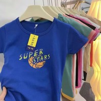 Modèle FYK236 à 0,75 dollar, taille M-XL, âges 2-6, vêtements pour enfants en coton pur, t-shirts pour bébés à manches courtes