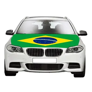 Werbeflaggen und Banners Brasilien Flagge Autohaube Abziehbild