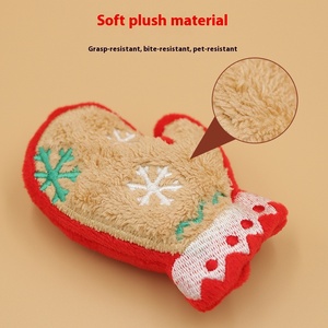 Juguete ecológico para gatos, bonita forma navideña de peluche con hierba gatera integrada para autoentretenimiento, suministros para mascotas para gatos - Product Image 6