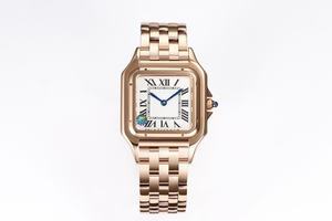 Nuevo Reloj de Pulsera de Cuero para Mujer, Diseño Minimalista de Moda, Carcasa de Acero Inoxidable, Mecánico, de Lujo, Estilo <span class=keywords><strong>Cartier</strong></span> - Product Image 2