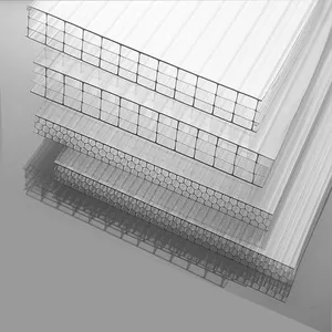 10mm Polycarbonate Price Sheet Low Price 8mm 10mm 12mm Sun Board Greenhouse Roof Hollow Polycarbonate Sheet