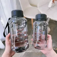 Bouteille d'eau transparente portable, étanche, grande capacité, bouilloire de voyage légère