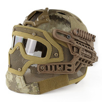 Casque tactique Évents courts Sécurité Moto Extérieur Aramide Couvre Casque intégral rapide