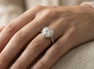 Anillo de platino con diamantes cultivados en laboratorio de lujo para mujer, joyería fina elegante, regalo de compromiso, boda, aniversario, con acabado premium - Product Image 5