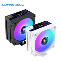 LOVINGCOOL High Static Pressure 120mm CPU Air Cooler Tower 6 Mirror Temp Screen Ready Ship in Stock OEM Intel AMD Gaming Desktop