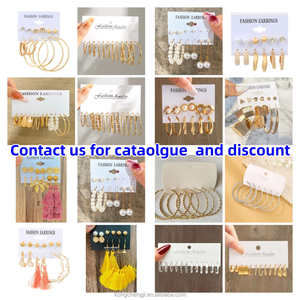 Bán Buôn Thời Trang Bất Đối Xứng Bất Thường Lớn Stud Bông Tai Cho Phụ Nữ Tuyên Bố Không Thường Xuyên Punk Sáng Tạo Hợp Thời Trang Đồ Trang Sức Cho Phụ Nữ - Product Image 3