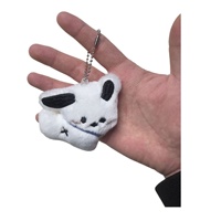 Pendentif Ourson Mignon en Coton Fait Main, Personnalisable, pour Bijoux DIY, Porte-clés Fille, Ornement de Sac, Couple