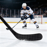 Palos de Hockey sobre Hielo de Fibra de Carbono en Varios Colores, Palos de Hockey Profesionales para Adultos y Jóvenes, para Prácticas Deportivas sobre Hielo