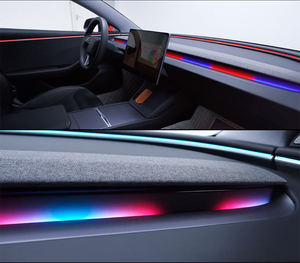 Kits de Iluminación Ambiental LED para el Interior del Automóvil, para Tesla Model 3 Highland 2024-2025, Sinfonía Dinámica, 256 Colores, Accesorios Decorativos - Product Image 6
