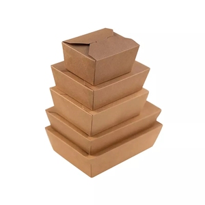 Ksb-165 Sell At A Low Price Biodegradable One Time Keep Warm Lunch Box Kraft Soup Bowl Box